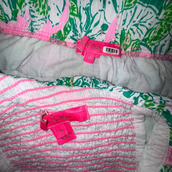 Lilly Pulitzer Dress Women's 4‎ Kasida Ruffle Set One Shoulder Top Maxi Skirt - Picture 15 of 16